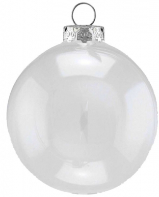 Clear Fillable Plastic 120mm Bauble