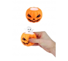 Pumpkin Squeeze Toy With Surprise Ghost