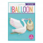 Stork It's A Girl Giant Foil Balloon 62"