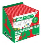 CHRISTMAS GIANT COLOURING POSTER 99X70CM