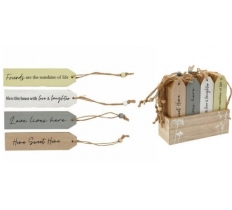 Meadow Wooden Word Plaques In Box