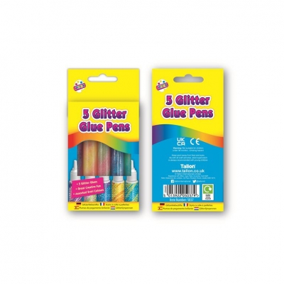 Tallon 5 Swirl Glitter Glue Pens