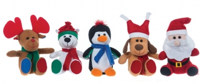 Christmas Character 16cm Plush Toy ( Assorted Designs )