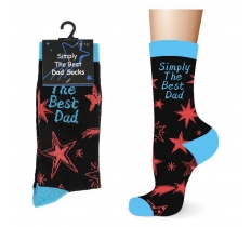 Mens Cotton Fathers Day Simply The Best Dad Design Socks