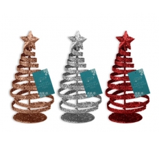 Glitter Xmas Tree Decoration 15cm