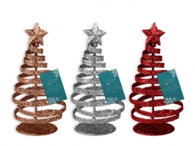 Glitter Xmas Tree Decoration 15cm