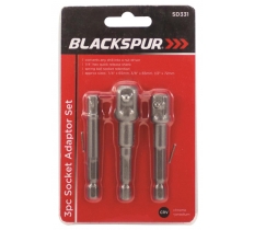 Blackspur Socket Adaptor Set 3 Pack