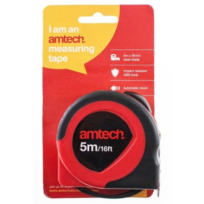 Amtech 5m x 18mm Measuring Tape