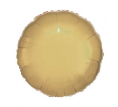 Amscan Metallic White Gold Circle Standard Foil Balloons