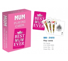 Best Mum Ever Playing Cards