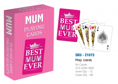 Best Mum Ever Playing Cards