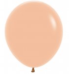 Fashion Colour Solid Peach Blush Latex Balloons 18" 25 Pack 25Pc