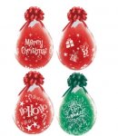 Qualatex 18" Diamond Clear Stuffing Christmas Balloons 25 Pack