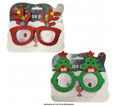 Novelty Christmas Glasses 15 x 12cm