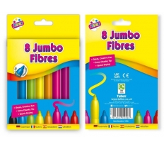 Tallon 8 Jumbo Fibre Colouring Pens