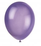 12" Premium Latex Balloons 10 Pack Midnight Purple