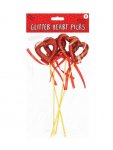 Valentines Day Heart Picks 4 Pack