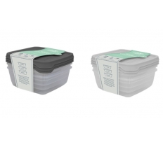 Plastic Container 3pc Set