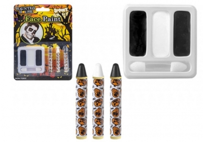 Halloween Black & White Make Up Kit