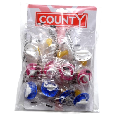 COUNTY BABY SOOTHERS x 12 ( 25p Each )