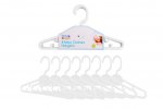 First Steps White Baby Clothes Hangers 22cm 8 Pack