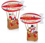 Christmas LED Airship Snowman Or Santa 24cm