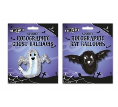 Halloween Spooky Holographic Balloons 3pk