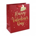 Valentines Day Text Large Bag