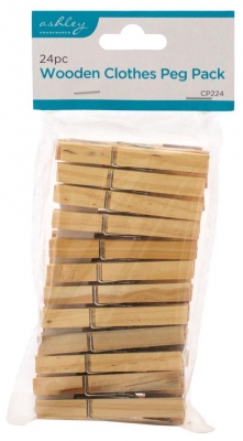 24PC Wooden Cloths Peg Pack