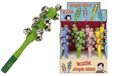 Retro Wooden Jingle Bell Stick