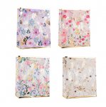 Womens Foiled Floral Medium Gift Bag 26x32x12cm