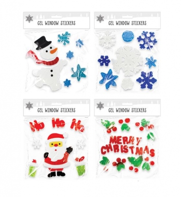 Christmas Gel Window Stickers