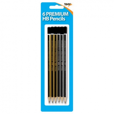 Tiger Hb Premium Pencils 6 Pack