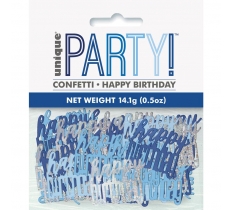 Birthday Blue Glitz Happy Birthday Confetti .5oz