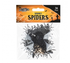 HALLOWEEN SPIDERS - 36 PACK