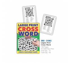 Large Print Crossword Puzzle Book (VAT ZERO)