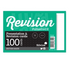 Silvine Revision Cards 5mm Dot Grid 152 X 102mm 100 Cards