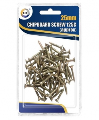 Chipboard Screws 25mm 125G