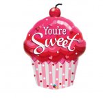 Qualatex 35" Shape Foil You'Re Sweet Cupcake Balloon