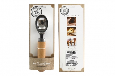 Wooden Handle Ice Cream Scoop