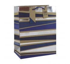 Large Kraft Stripe Gift Bag