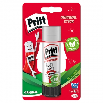 Original Pritt Glue Stick 43g Blister Card