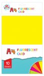 Kids Create Activity Play 10 Sheet A4 Fluorescent Card