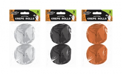 HALLOWEEN CREPE ROLLS 2PK