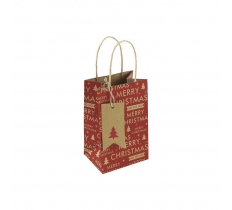 Christmas Red Kraft Text Perfume Bag ( Merry Christmas )