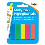 Tiger Sticky Index Tabs ( Assorted Colours )