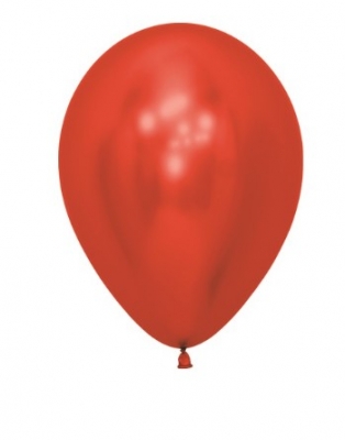 Sempertex 5" Reflex Crystal Red Latex Balloons 50 Pack