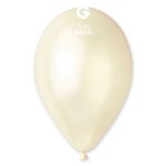 Gemar 13" Pack 50 Latex Balloons Metallic Ivory #058