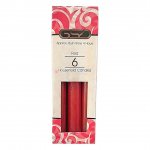 Gsd Red Household Candle 6 Pack