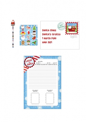 Christmas Santa Letter Writing Kit ( 5 Pieces )